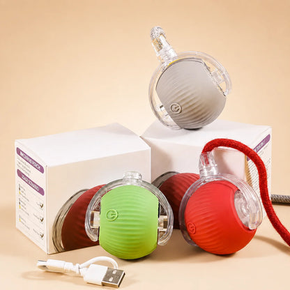 Pelota interactiva recargable para gatos